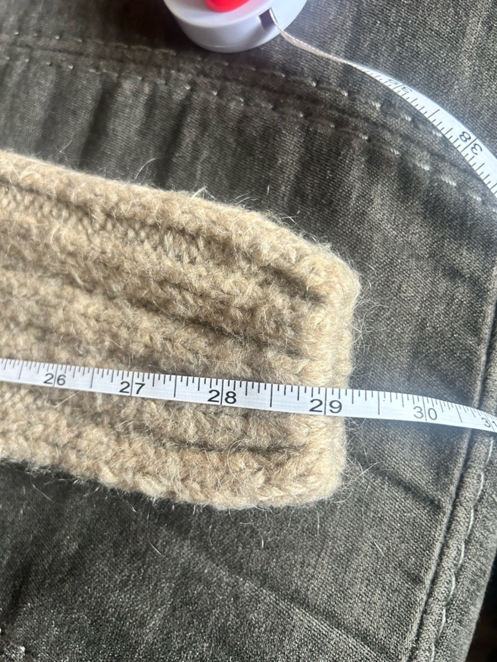 Zara Premium Wool Blend Chunky Knit Turtleneck Sweater dress in Camel - Picture 6 of 6